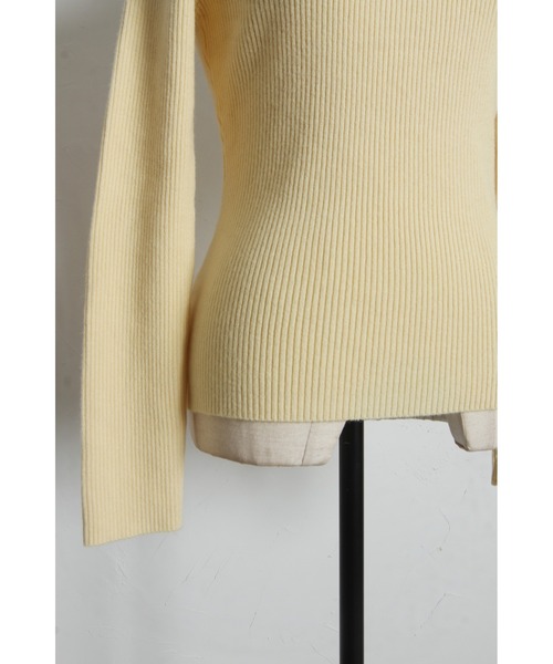 tocco closet(トッコ クローゼット)の「【ZOZO限定】フロントシアーリボンニットトップス(ニット/セーター・レディース・チャコール/ブラック/レモンイエロー・M)」の21枚目の写真