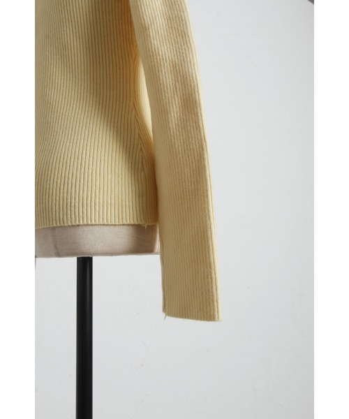 tocco closet(トッコ クローゼット)の「【ZOZO限定】フロントシアーリボンニットトップス(ニット/セーター・レディース・チャコール/ブラック/レモンイエロー・M)」の22枚目の写真