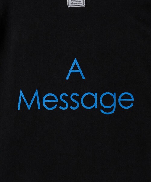 TANGTANG（タンタン）の「＜TANGTANG＞A MESSAGE WHAT Tシャツ（Tシャツ/カットソー・メンズ・ブラック・S/M/L/XL）」の9枚目の写真
