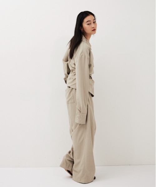 HANNE（アン）の「1タックセミワイドパンツ（その他パンツ・レディース・ブラック/ベージュ・S/M）」の7枚目の写真