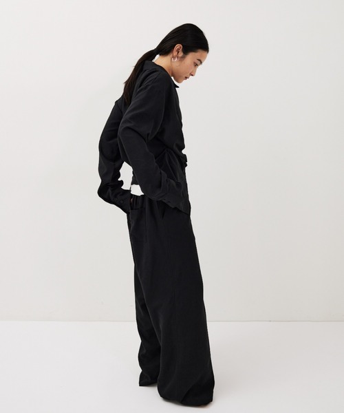 HANNE（アン）の「1タックセミワイドパンツ（その他パンツ・レディース・ブラック/ベージュ・S/M）」の12枚目の写真