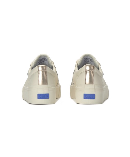 Keds(ケッズ)の「Keds ケッズ ジャンプ キック デュオ レザー メタリック ポップス ナチュラルホワイト(スニーカー・レディース・オフホワイト・22.5cm/23.0cm/23.5cm/24.0cm/24.5cm/25.0cm)」の4枚目の写真