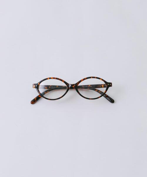 SMELLY（スメリー）の「オーバルスリムダテメガネ（メガネ・レディース・ブラック/ブラウン系その他・-）」の2枚目の写真