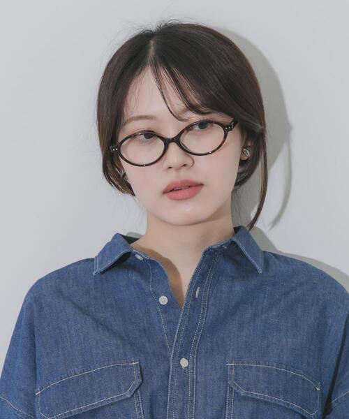 SMELLY（スメリー）の「オーバルスリムダテメガネ（メガネ・レディース・ブラック/ブラウン系その他・-）」の10枚目の写真