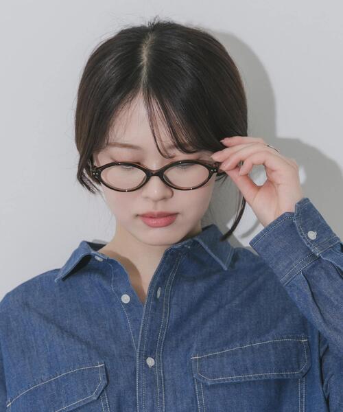 SMELLY（スメリー）の「オーバルスリムダテメガネ（メガネ・レディース・ブラック/ブラウン系その他・-）」の11枚目の写真