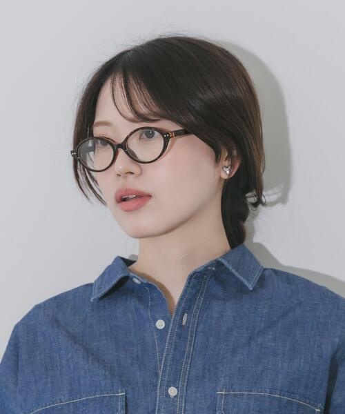 SMELLY（スメリー）の「オーバルスリムダテメガネ（メガネ・レディース・ブラック/ブラウン系その他・-）」の12枚目の写真