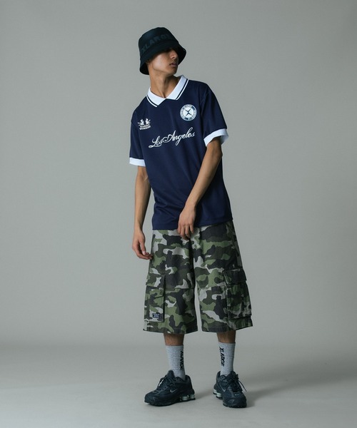 XLARGE(エクストララージ)の「CARGO SHORT PANTS(カーゴパンツ・メンズ・オリーブ/カモフラージュ/ブラック・34inch/36inch/32inch/30inch)」の4枚目の写真