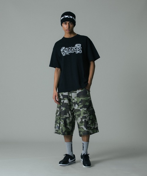 XLARGE(エクストララージ)の「CARGO SHORT PANTS(カーゴパンツ・メンズ・オリーブ/カモフラージュ/ブラック・34inch/36inch/32inch/30inch)」の5枚目の写真