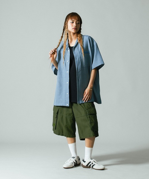 XLARGE(エクストララージ)の「CARGO SHORT PANTS(カーゴパンツ・メンズ・オリーブ/カモフラージュ/ブラック・34inch/36inch/32inch/30inch)」の9枚目の写真