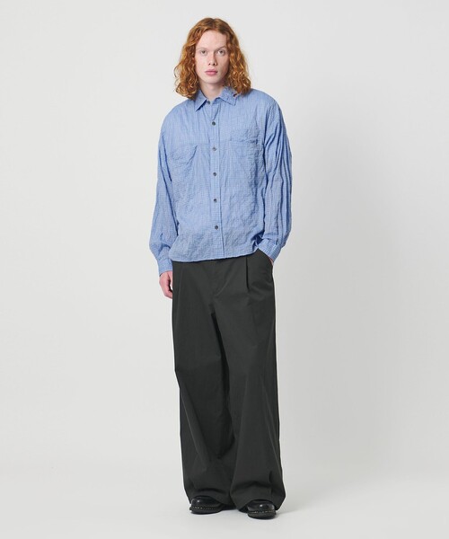 UNITED ARROWS & SONS(ユナイテッドアローズアンドサンズ)の「<UNITED ARROWS & SONS> UNECHECK REG SHIRT/シャツ(シャツ/ブラウス・メンズ・ライラック/ライトブルー・S/L/XL/M)」の3枚目の写真