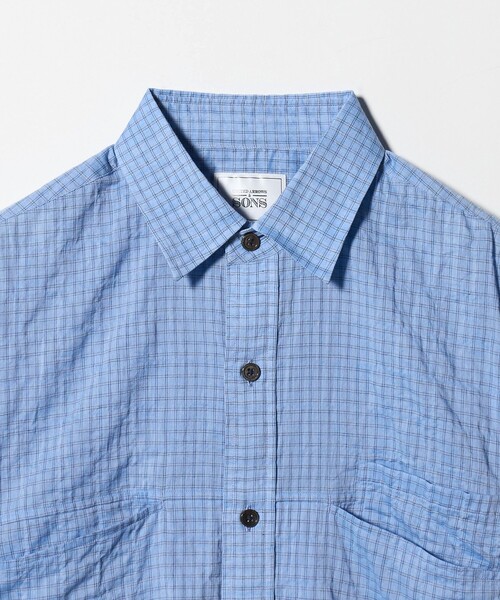 UNITED ARROWS & SONS(ユナイテッドアローズアンドサンズ)の「<UNITED ARROWS & SONS> UNECHECK REG SHIRT/シャツ(シャツ/ブラウス・メンズ・ライラック/ライトブルー・S/L/XL/M)」の11枚目の写真