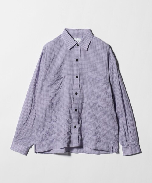 UNITED ARROWS & SONS(ユナイテッドアローズアンドサンズ)の「<UNITED ARROWS & SONS> UNECHECK REG SHIRT/シャツ(シャツ/ブラウス・メンズ・ライラック/ライトブルー・S/L/XL/M)」の18枚目の写真