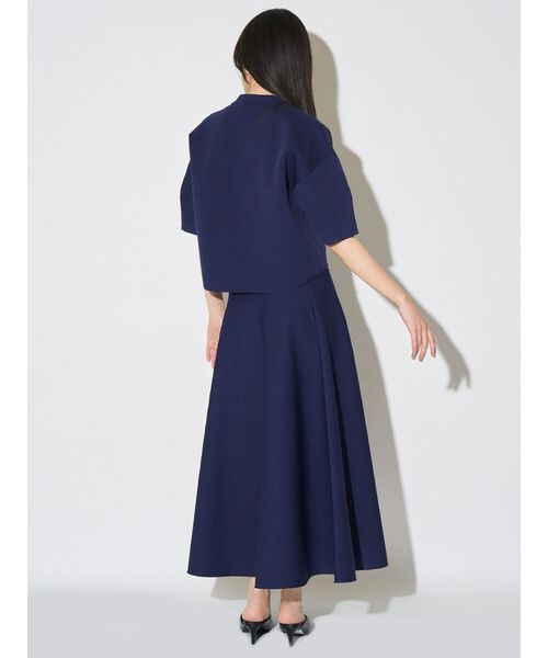 ELENDEEK（エレンディーク）の「ニットフレアスカート（スカート・レディース・オフホワイト/ネイビー/ブラック・FREE）」の5枚目の写真