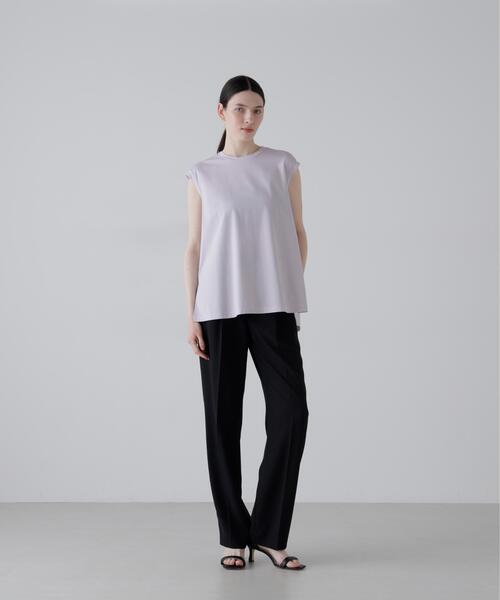 ADORE（アドーア）の「◆ハイゲージコンパクトジャージーノースリーブ（Tシャツ/カットソー・レディース・ピンク/ホワイト/ブラック・38）」の8枚目の写真