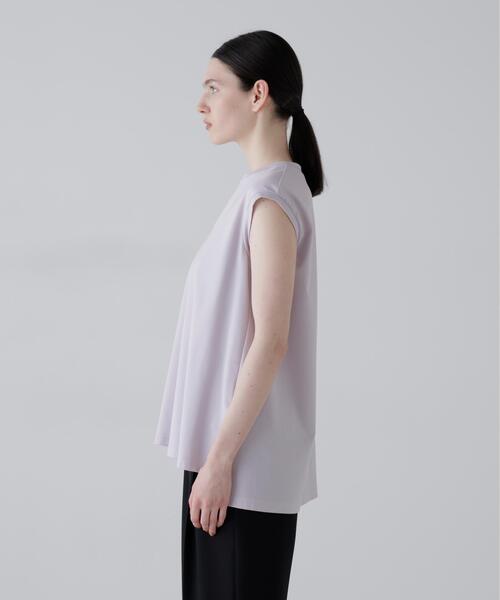 ADORE（アドーア）の「◆ハイゲージコンパクトジャージーノースリーブ（Tシャツ/カットソー・レディース・ピンク/ホワイト/ブラック・38）」の9枚目の写真