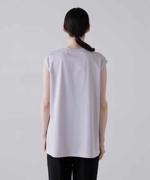 ADORE（アドーア）の「◆ハイゲージコンパクトジャージーノースリーブ（Tシャツ/カットソー・レディース・ピンク/ホワイト/ブラック・38）」の10枚目の写真