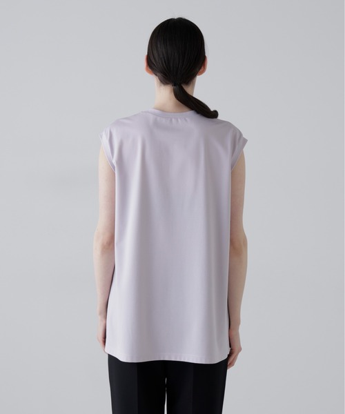 ADORE（アドーア）の「◆ハイゲージコンパクトジャージーノースリーブ（Tシャツ/カットソー・レディース・ピンク/ホワイト/ブラック・38）」の21枚目の写真