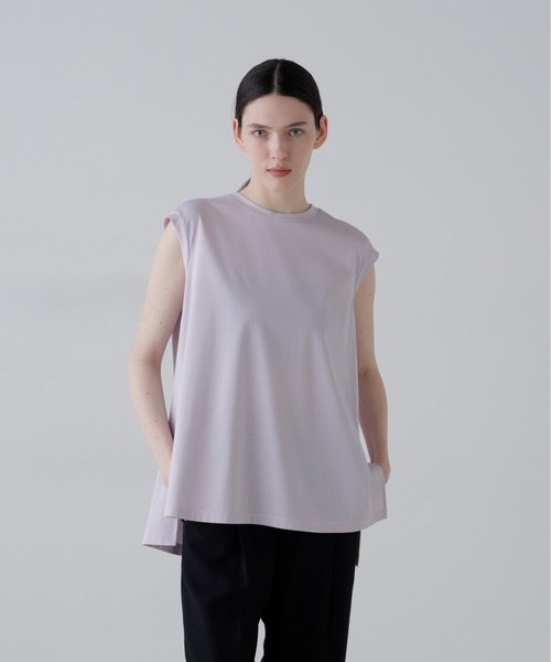 ADORE（アドーア）の「◆ハイゲージコンパクトジャージーノースリーブ（Tシャツ/カットソー・レディース・ピンク/ホワイト/ブラック・38）」の16枚目の写真