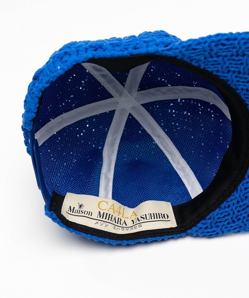 Maison MIHARA YASUHIRO(メゾンミハラヤスヒロ)の「【MIHARAYASUHIRO/ミハラヤスヒロ】Baseball Knit Cap / A16AC402 KNIT CAP(キャップ・メンズ・ブラック/ブルー・FREE)」の8枚目の写真