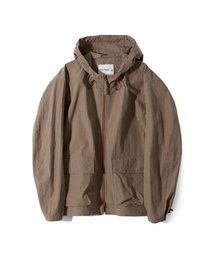 HORLISUN（ホーリーサン）の「Breeze Typewriter Check Hood Jacket Beige（その他アウター）」