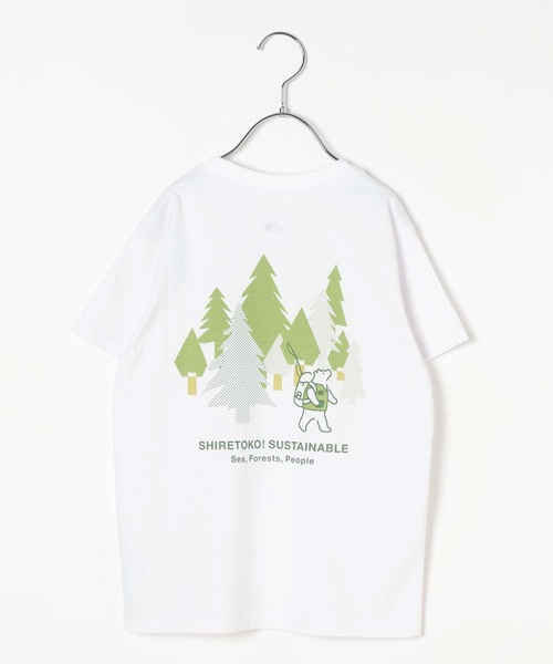 THE NORTH FACE(ザノースフェイス)の「【THE NORTH FACE(ザ・ノース・フェイス)】Shiretoko Toko T(KIDS)(Tシャツ/カットソー・キッズ・ホワイト/グレー/グリーン・140cm/160cm/150cm/130cm)」の5枚目の写真
