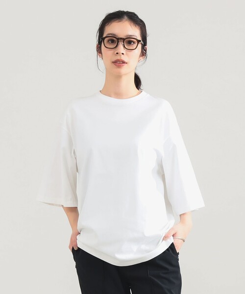 Demi-Luxe BEAMS(デミルクス ビームス)の「【7/31値下げ】AK+1 / ビッグ Tシャツ(Tシャツ/カットソー・レディース・ホワイト/チャコールグレー・ONE SIZE)」の16枚目の写真