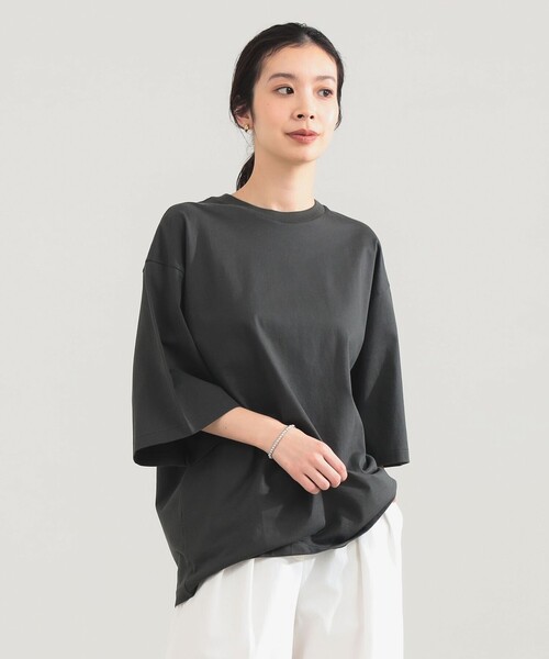 Demi-Luxe BEAMS(デミルクス ビームス)の「【7/31値下げ】AK+1 / ビッグ Tシャツ(Tシャツ/カットソー・レディース・ホワイト/チャコールグレー・ONE SIZE)」の17枚目の写真
