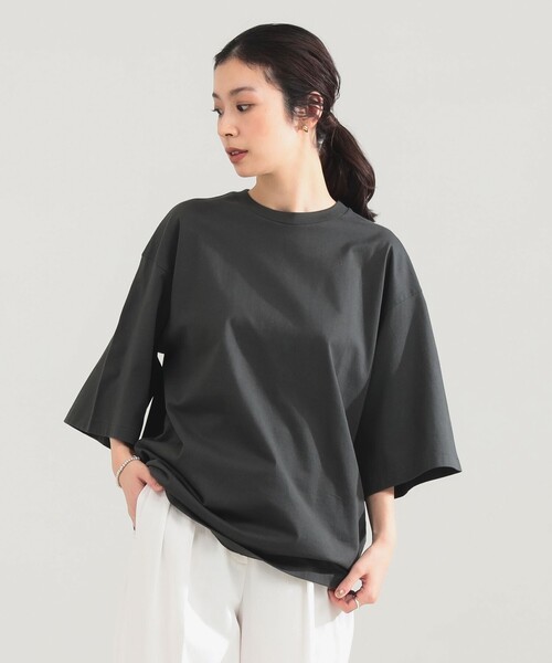 Demi-Luxe BEAMS(デミルクス ビームス)の「【7/31値下げ】AK+1 / ビッグ Tシャツ(Tシャツ/カットソー・レディース・ホワイト/チャコールグレー・ONE SIZE)」の18枚目の写真