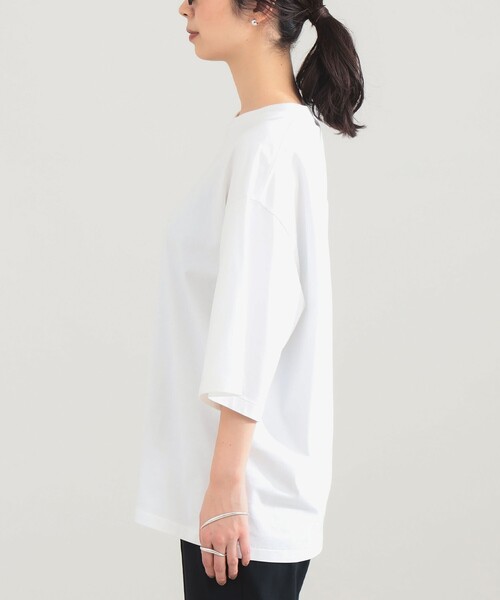 Demi-Luxe BEAMS(デミルクス ビームス)の「【7/31値下げ】AK+1 / ビッグ Tシャツ(Tシャツ/カットソー・レディース・ホワイト/チャコールグレー・ONE SIZE)」の6枚目の写真