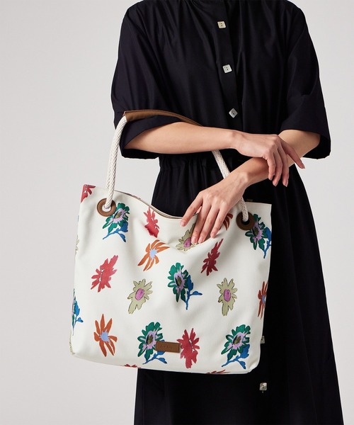 Paul Smith（ポールスミス）の「プリントキャンバスSS26 トートバッグ / 365002 WN230T（トートバッグ・レディース・オフホワイト・FREE）」の7枚目の写真