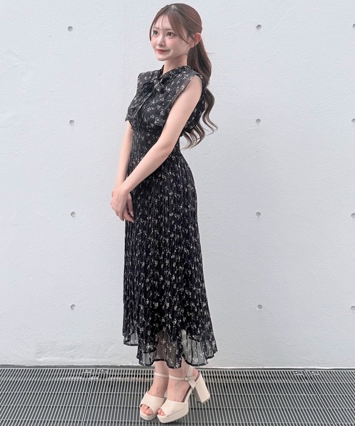 NOMAE（ノーマエ）の「リボンタイフラワーワンピース（ワンピース