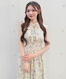 セール】シャツドッキングプリーツワンピース（シャツワンピース