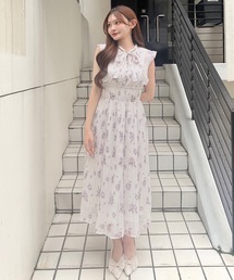 NOMAE（ノーマエ）の「リボンタイフラワーワンピース（ワンピース）」