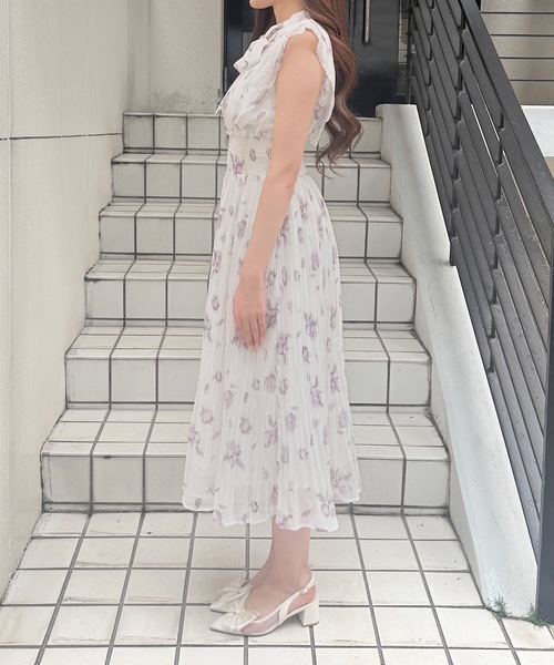 NOMAE（ノーマエ）の「リボンタイフラワーワンピース（ワンピース