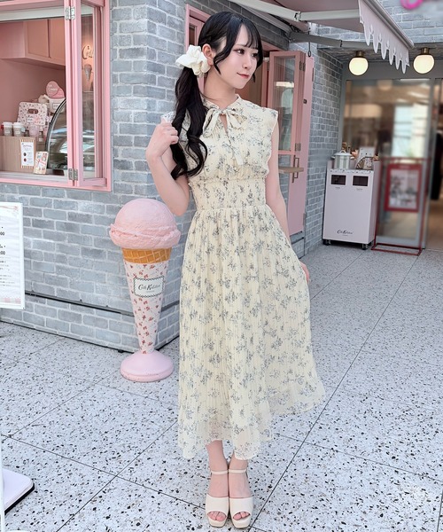 NOMAE（ノーマエ）の「リボンタイフラワーワンピース（ワンピース