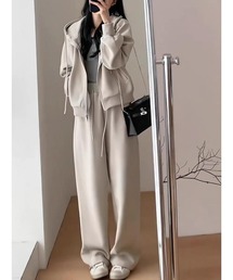 パーカーワイドパンツセットアップ