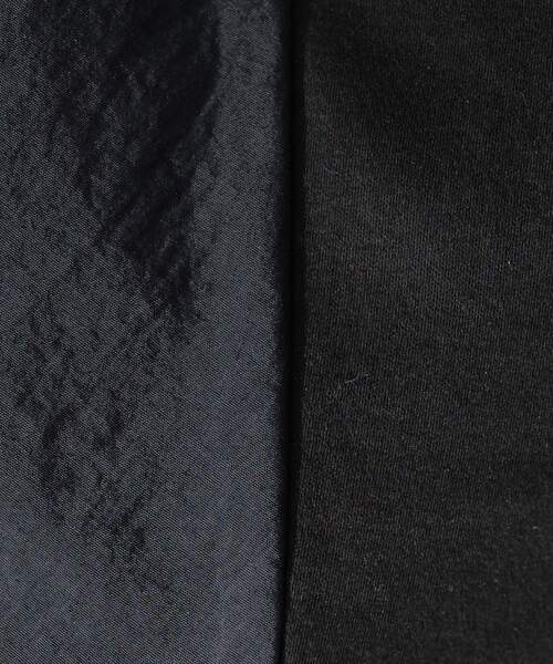 UNTITLED（アンタイトル）の「【洗える/Tシャツ】異素材ドッキングプルオーバー（Tシャツ/カットソー・レディース・オフホワイト/ブラック/サックスブルー・00/02/04/44/48/50）」の14枚目の写真