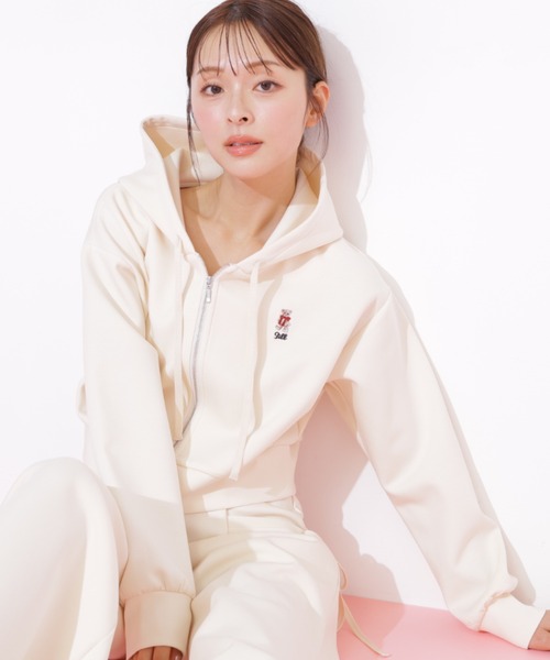 JILL by JILL STUART(ジルバイジルスチュアート)の「<BEARシリーズ>ワンポイント刺繍パーカー(パーカー・レディース・ホワイト/グレー/ピンク・FREE)」の15枚目の写真