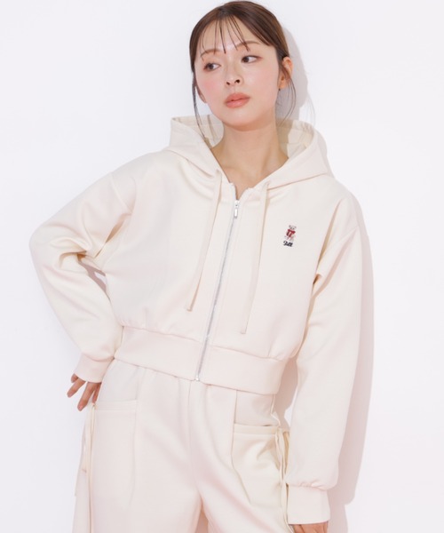 JILL by JILL STUART(ジルバイジルスチュアート)の「<BEARシリーズ>ワンポイント刺繍パーカー(パーカー・レディース・ホワイト/グレー/ピンク・FREE)」の18枚目の写真