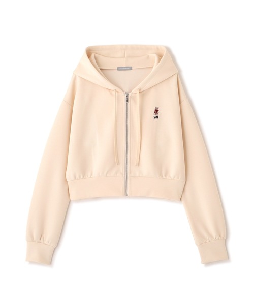 JILL by JILL STUART(ジルバイジルスチュアート)の「<BEARシリーズ>ワンポイント刺繍パーカー(パーカー・レディース・ホワイト/グレー/ピンク・FREE)」の7枚目の写真