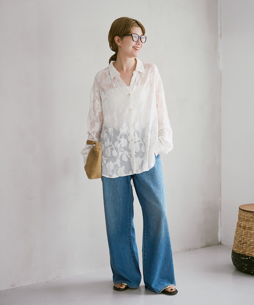 Spick & Span HYU フラワージャガードシャツ HYU フラワージャガードシャツ（シャツ/ブラウス）｜Spick & Span