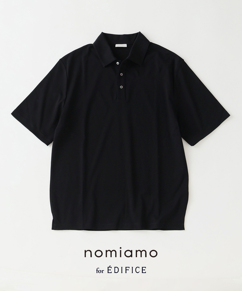 nomiamo(ノミアモ)の「nomiamo (ノミアモ) 別注 スヴィンコットン WDF ポロシャツ(ポロシャツ・メンズ・ネイビー/ベージュ系その他/ホワイト/ブラック・2/3/4)」の1枚目の写真