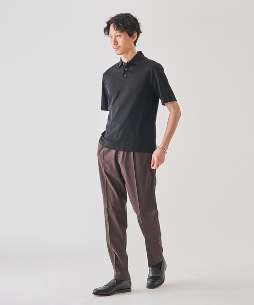 nomiamo(ノミアモ)の「nomiamo (ノミアモ) 別注 スヴィンコットン WDF ポロシャツ(ポロシャツ・メンズ・ネイビー/ベージュ系その他/ホワイト/ブラック・2/3/4)」の6枚目の写真
