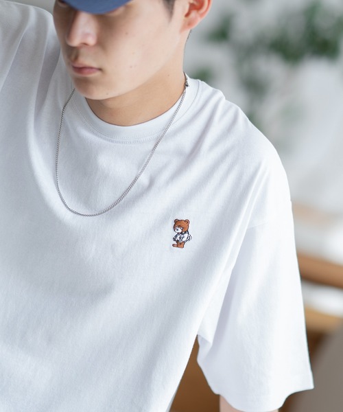 En serio TOKYO(エンソリオトーキョー)の「【SIDEWAYSTANCE】刺繍スケボーダウナーベア半袖Tシャツ SIDE24-055(Tシャツ/カットソー・メンズ・アッシュ/ブラック/カーキ/ホワイト・SMALL/MEDIUM/LARGE/X-LARGE)」の19枚目の写真