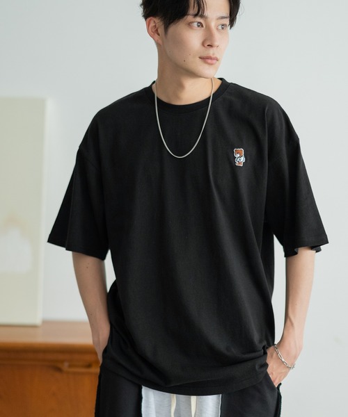 En serio TOKYO(エンソリオトーキョー)の「【SIDEWAYSTANCE】刺繍スケボーダウナーベア半袖Tシャツ SIDE24-055(Tシャツ/カットソー・メンズ・アッシュ/ブラック/カーキ/ホワイト・SMALL/MEDIUM/LARGE/X-LARGE)」の17枚目の写真