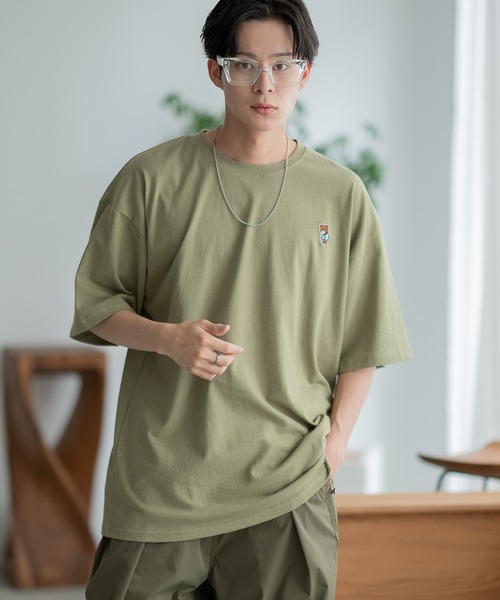 En serio TOKYO(エンソリオトーキョー)の「【SIDEWAYSTANCE】刺繍スケボーダウナーベア半袖Tシャツ SIDE24-055(Tシャツ/カットソー・メンズ・アッシュ/ブラック/カーキ/ホワイト・SMALL/MEDIUM/LARGE/X-LARGE)」の11枚目の写真