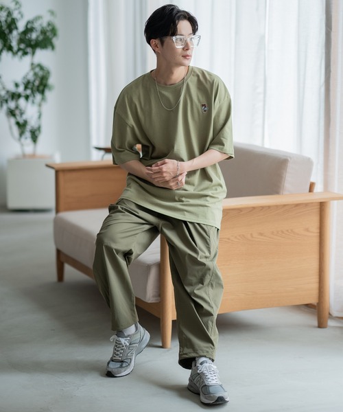 En serio TOKYO(エンソリオトーキョー)の「【SIDEWAYSTANCE】刺繍スケボーダウナーベア半袖Tシャツ SIDE24-055(Tシャツ/カットソー・メンズ・アッシュ/ブラック/カーキ/ホワイト・SMALL/MEDIUM/LARGE/X-LARGE)」の9枚目の写真
