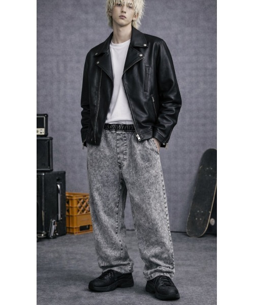 Sakka(サッカ)の「ケミカル加工スエットカーブパンツ(その他パンツ・メンズ・グレー・LARGE/MEDIUM)」の2枚目の写真