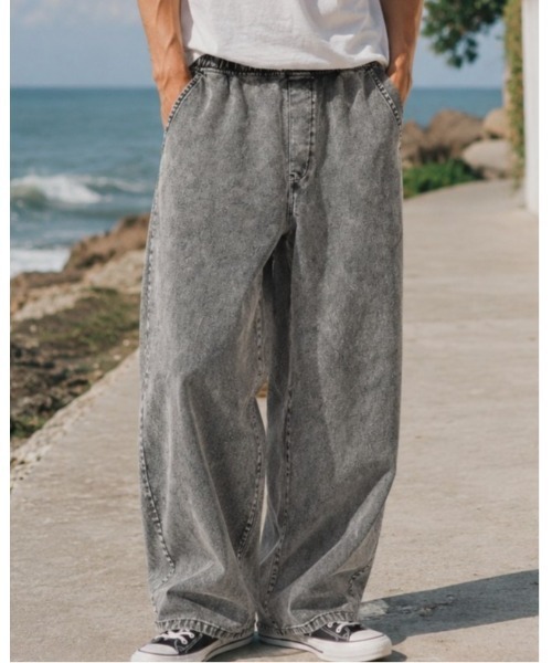 Sakka(サッカ)の「ケミカル加工スエットカーブパンツ(その他パンツ・メンズ・グレー・LARGE/MEDIUM)」の5枚目の写真