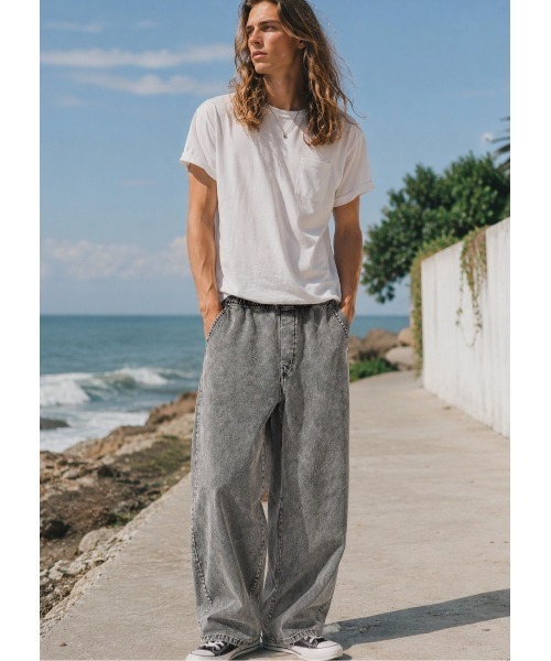 Sakka(サッカ)の「ケミカル加工スエットカーブパンツ(その他パンツ・メンズ・グレー・LARGE/MEDIUM)」の12枚目の写真